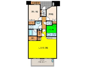 プラウド吹田新芦屋(702)の物件間取画像